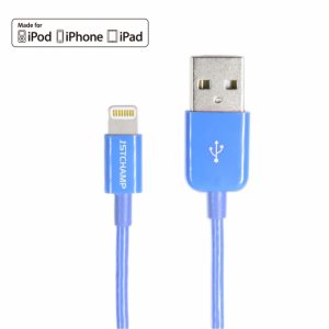 First Champion Lightning USB 充電傳輸線 - LT-D20 - 100cm - 藍色