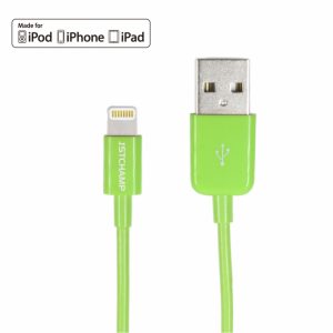 First Champion Lightning USB 充電傳輸線 - LT-D20 - 100cm - 綠色