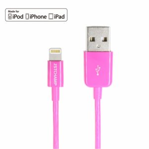 First Champion Lightning USB 充電傳輸線 - LT-D20 - 100cm - 粉紅色
