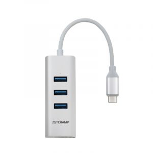First Champion USB Type-C 集線器 - 4合1 (USB 3.0 x 3, Gigabit Lan) - 銀色
