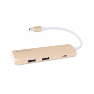 First Champion USB Type-C 集線器 - 4合1 (HDMI, USB, USB-C) - 金色
