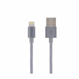 First Champion MFi 認證 Lightning USB 充電傳輸線 - 尼龍編織鋁合金外殼 - 120cm - 灰色