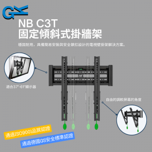 NB C3T 固定傾斜式掛牆架